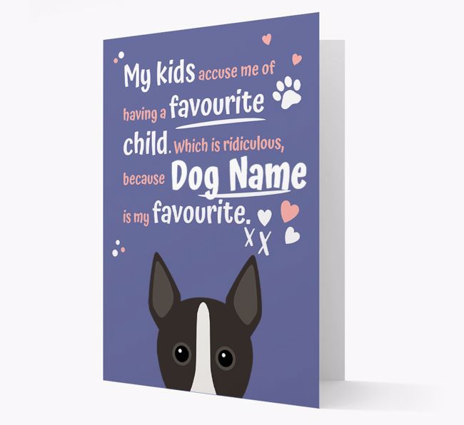 'Favourite Child' - Personalised {breedFullName} Card 